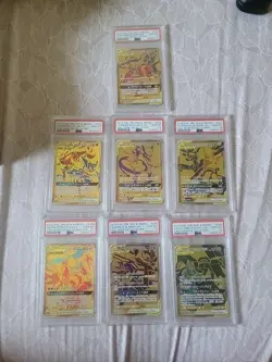 2019 Pokemon Japanese Tag Team All Stars PSA 10 Complete SEQ Set Golds Tag Team - Image 1