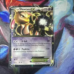 2012 Pokemon TCG Black and White Black Star Promos #BW45 Mewtwo EX NM- - Image 1