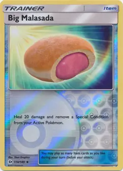 x4 Big Malasada - 114/149 - Uncommon - Reverse Holo Pokemon SM1 Sun & Moon Base - Image 1