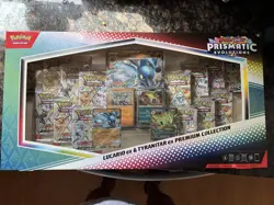 Pokemon TCG SV Prismatic Evolutions Lucario EX & Tyranitar EX Premium Collection - Image 1