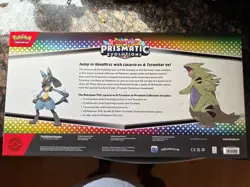 Pokemon TCG SV Prismatic Evolutions Lucario EX & Tyranitar EX Premium Collection - Image 2