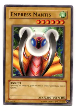 Yu-Gi-Oh! PLAYED/POOR Empress Mantis Common englisch Mantis Kaiserin - Image 1