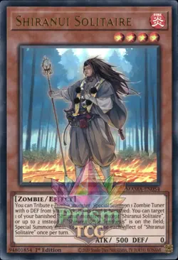 1st ed Shiranui Solitaire ultra rare MAMA-EN054 Yugioh - Image 1