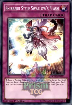 1st Ed Shiranui Style Swallow's Slash BOSH-EN075 Yugioh - Image 1