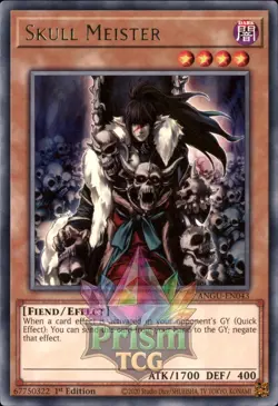 1st ed Skull Meister rare ANGU-EN043 Yugioh - Image 1