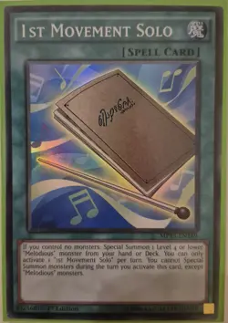 YuGiOh 1st Movement Solo Super Rare 1st Edition MP15-EN169/NECH-EN059 - Image 1