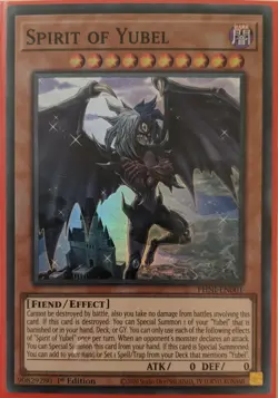 YuGiOh Spirit of Yubel Super Rare 1st Edition PHNI-EN001 - Image 1