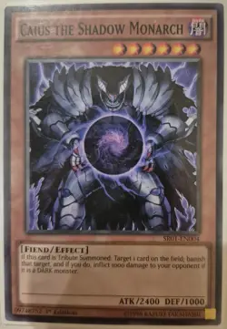 YuGiOh Caius the Shadow Monarch SR01-EN004 - Image 1