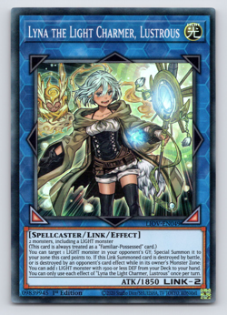 Lyna the Light Charmer, Lustrous - LIOV-EN049 - Super Rare 1st Edition - Yugioh - Image 1