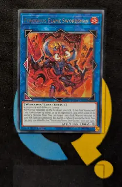 DUOV-EN032 Ferocious Flame Swordsman Ultra Rare 1st Edition YuGiOh Card - Image 1