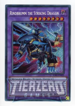 Yugioh RA02-EN025 - Rindbrumm the Striking Dragon - Secret Rare - Image 1