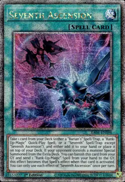 Seventh Ascension - Quarter Century Secret Rare 1st Edition RA04-EN098 - YuGiOh - Image 1