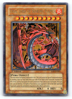 Uria, Lord of Searing Flames - SOI-EN001 - Ultra Rare - 1st Edition - Yugioh - Image 1