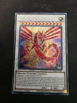 Yu-Gi-Oh! RA04-DE061 Feuerroter Drache Secret Rare NM 1st - Image 1