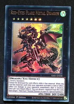 Red-Eyes Flare Metal Dragon - RA01-EN038 - Ultra Rare - 1st Edition Yugioh - Image 1