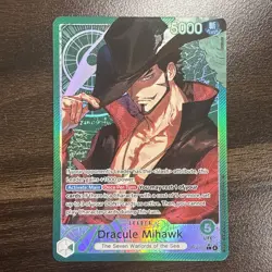 Dracule Mihawk - OP14-020 (Alternate Art) OP14-020 The Azure Sea's Seven Foil - Image 1