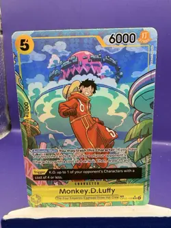 One Piece Monkey D Luffy OP07-109 SR Treasure Rare Alt Art English Edition - Image 1