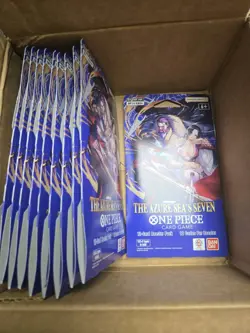 Lot of 10 The Azure Seas Seven One Piece CCG Booster Packs OP-14 - Image 2