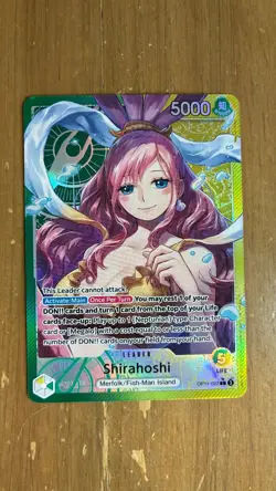 Shirahoshi (Alternate Art) OP11-022 Leader Fist of Divine Speed ENGLISH⚓📈 - Image 1