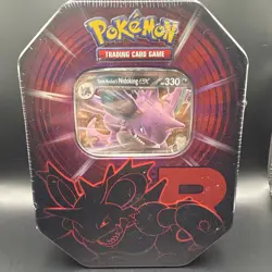 Pokemon TCG: Team Rocket Tin Nidoking ex (1 Foil Promo Card & 4 Booster Packs) - Image 1
