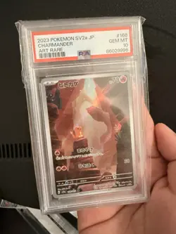 PSA 10 Charmander Charmeleon Charizard ex Pokemon 151 SV2a Card Japanese 2023 - Image 3
