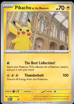 PRESALE Pokemon Pikachu x Natural History Museum Promo Card - Image 1