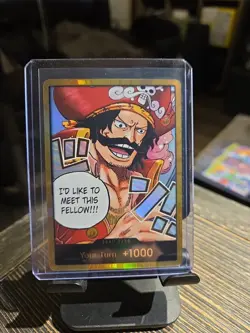 One Piece TCG Gol.D.Roger GOLD DON!! Card (OP-13) English NM - Image 1