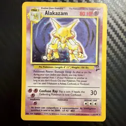 Pokemon Cards: Base Set 2 Rare Holo: Alakazam 1/130 - Image 1