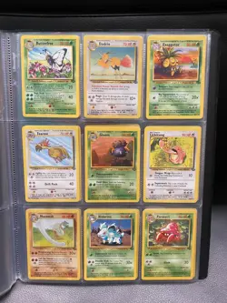 NEAR MINT - Jungle Set Complete Common and Uncommon 1999 Pokemon Cards Bundle - Image 1