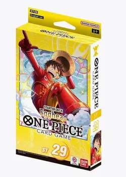 One Piece Egghead ENGLISH Starter Deck ST29 SEALED NEW w/ 3 Card Bonus Pack - Image 1