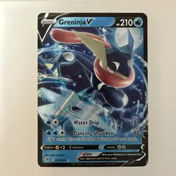 Pokemon TCG Greninja v Fusion Strike Holo Ultra Rare Card 073/264 - Image 1