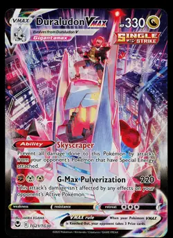 Pokemon Card - Duraludon VMAX Silver Tempest TG21/TG30 Ultra Rare - Image 1