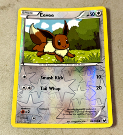 Eevee 84/108 Dark Explorers Pokemon LP Holo Card - Image 1