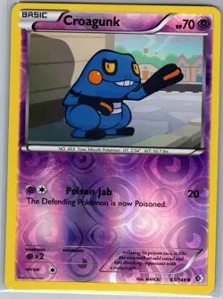 Croagunk 65/149 Reverse Holo Boundaries Crossed - Pokemon Card - NM - Image 1
