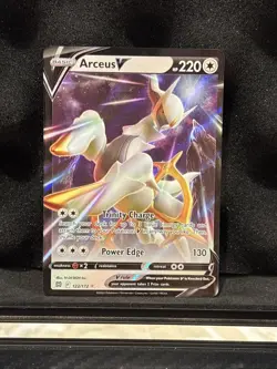 Arceus V 122/172 Brilliant Stars Ultra Rare Pokemon Card NM - Image 1
