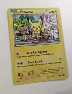 Pokemon Pikachu TCG XY95 Black Star Promo Holo Card Excellent Condition LP 2016 - Image 1