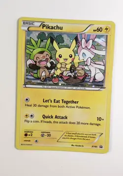 Pokemon Pikachu TCG XY95 Black Star Promo Holo Card Excellent Condition LP 2016 - Image 3