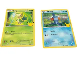 POKEMON Snivy Mudkip Cards Set 5/25 19/25 Holo TCG Collectible Pikachu rare - Image 1