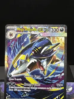 Pokemon Card Mega Sharpedo ex 127/094 Phantasmal Flames Special Illustration NM - Image 2