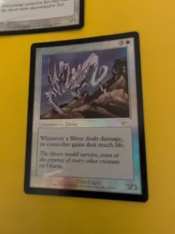 Essence Sliver & Plated Sliver MTG 2 Card. Legions. Old Vintage FOIL - Image 4