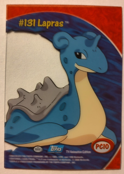 Lapras Clear Card Topps Pokemon PC10 - Image 2