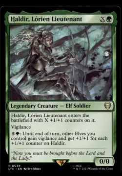 Haldir, Lorien Lieutenant #039 MTG Lord of the Rings NM X1 - Image 1