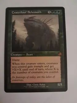 Craterhoof Behemoth Retro NM/M MTG Innistrad Remastered Magic the Gathering - Image 1