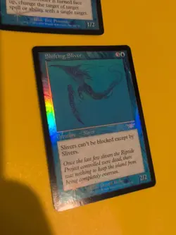 Shifting Sliver & Willbender. 2 Creased as shown MTG Legions. Old Vintage FOIL - Image 2