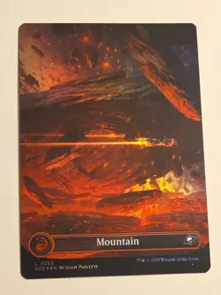 Mountain X1 (Borderless) FOIL EOE MTG Edge of Eternities 265 FULL ART - Image 1