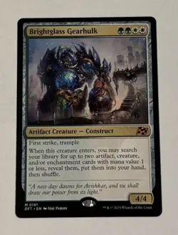 MTG Brightglass Gearhulk - Aetherdrift LP - Image 1