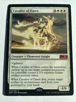 Cavalier of Dawn Mythic Rare Elemental LP Core Set 2020 - Image 1