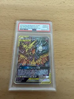 Pokemon Moltres Zapdos Articuno GX Hidden Fates Black Star Promo SM210 PSA 10 - Image 2