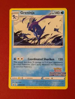 Pokemon TCG - Greninja - SWSH305 - Illustration Contest 2022 Promo - Image 1