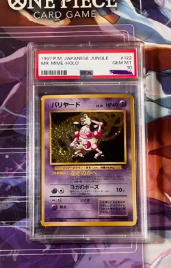 Mr. Mime Pokemon Jungle Holo Japanese PSA 10 - Image 1